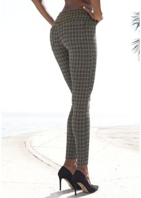 Lascana Damen Leggings, Gr. 32, beige, Obermaterial: 45% Polyester, 20% Baumwolle, 19% Polyamid, 13% Viskose, 3% Elasthan, Ajourstrickmuster,