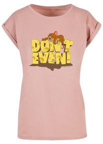 ABSOLUTE CULT Herren T-Shirt "ABSOLUTE CULT Damen Ladies Tom and Jerry - Don't Even T-Shirt", rosa, casual, Gr. M, bedruckt, 100% Baumwolle, Shirts