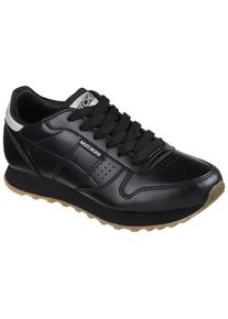 Skechers Damen Sneaker "OG 85 - OLD SCHOOL COOL vegan", Gr. 41, schwarz, Synthetik, retro, Schuhe, Freizeitschuh, Halbschuh, Schnürschuhmit Glitzer