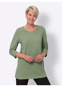 Classic Basics Damen Longshirt "Longshirt", grün, Gr. 44, unifarben, 100% Baumwolle, Shirts
