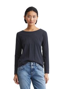 Marc O'Polo MARC O'POLO Damen Langarmshirt "in Organic Cotton-Qualität", blau, Basic, Gr. XXS, unifarben, Obermaterial: 100% Baumwolle, Shirts