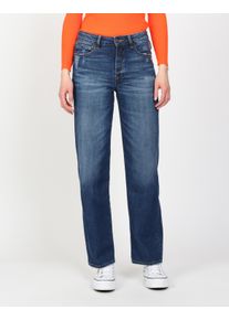 Gang Damen Comfort-fit-Jeans "Gang Jeans Straight Fit 94JUL", blau, Gr. 32, 70% Baumwolle, 20% Recycelte Baumwolle, 8% Polyester, 2% Elasthan, Jeans