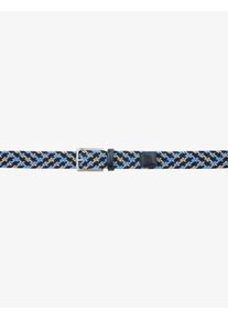 Brax Damen Ledergürtel "Style HERRENGÜRTEL", blau, Gr. 110, 72% Polypropylen, 18% Elasthan, 10% Leder, Gürtel