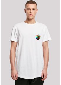 F4NT4STIC Herren T-Shirt "Colorfood Collection - Rainbow Apple", weiß, casual, Gr. XXL, Obermaterial: 100% Baumwolle, Shirts, Print