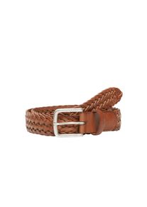 Marc O'Polo MARC O'POLO Damen Flechtgürtel "aus edlem Rindleder"classic cognac, casual, Gr. 100, unifarben, Rindsleder, Gürtel