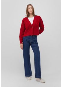 Mavi Damen Strickpullover "BUTTONED CARDIGAN", rot, casual, Gr. L, Grobstrick, 69% Polyacryl, 19% Polyester, 12% Polyamid, Pullover, Cardigan