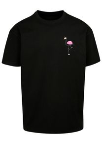 Merchcode Herren T-Shirt "Merchcode Herren Flamingo Heavy Oversize Tee", schwarz, casual, Gr. XL, bedruckt, 100% Baumwolle, Shirts