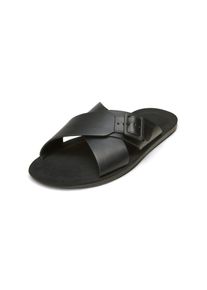 Marc O'Polo MARC O'POLO Herren Sandale "aus edlem Rindleder", Gr. 45, schwarz, Obermaterial: 100% Leder (Rind), unifarben, Schuhe