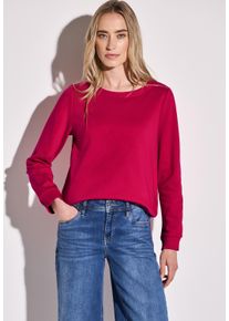 Street One Damen Sweatshirt, pink, casual, Gr. 40, unifarben, Sweatware, 60% Baumwolle, 40% Polyester, Sweatshirts, im soften Baumwoll-Mix