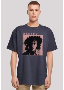 F4NT4STIC Herren T-Shirt "Bob Marley Reggae Music by Rock Off", blau, casual, Gr. XL, Obermaterial: 100% Baumwolle, Shirts, Premium Qualität, Musik