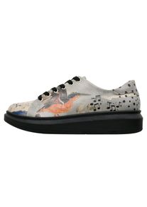 DOGO Damen Plateausneaker "Myra Mexican Damen Sneaker / Female", Gr. 40, grau, Lederimitat, Schuhe, Vegan