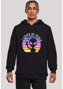 F4NT4STIC Herren Kapuzenpullover "Alien Peace Sunset", schwarz, casual, Gr. 5XL, Obermaterial: 65% Baumwolle, 35% Polyester, Pullover, Premium