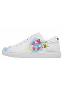 DOGO Damen Sneaker "Ace Sneakers You, Me And The Sea Damen Sneaker / Female", Gr. 41, weiß, Lederimitat, casual, Schuhe, Vegan