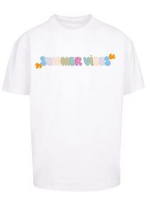 2Y STUDIOS Herren T-Shirt "2Y Studios Herren Summer Vibes Oversize Tee", weiß, casual, Gr. L, bedruckt, 100% Baumwolle, Shirts