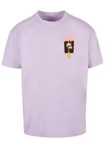 Merchcode Herren T-Shirt "Merchcode Herren Summer - Icecream Heavy Oversize Tee", lila, casual, Gr. XXL, bedruckt, 100% Baumwolle, Shirts