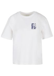 MISS TEE Herren T-Shirt "Miss Tee Damen Kawaii Dreams Tee", weiß, casual, Gr. L, bedruckt, 100% Baumwolle, Shirts