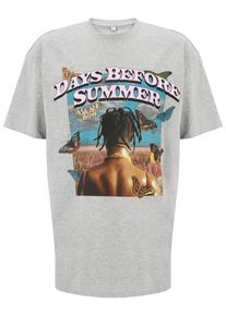 MisterTee Herren Kurzarmshirt "MisterTee Unisex Days Before Summer Oversize Tee", grau, casual, Gr. XL, unifarben, 100% Baumwolle, Shirts