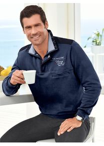 Marco Donati Herren Poloshirt "Langarm-Shirt", blau, Gr. 44, unifarben, 100% Baumwolle, Shirts
