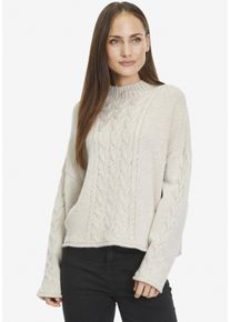 Tamaris Damen Strickpullover, braun, casual, Gr. 42, Obermaterial: 59% Polyacryl, 34% Viskose, 7% Elasthan, Pullover, mit Strickmuster
