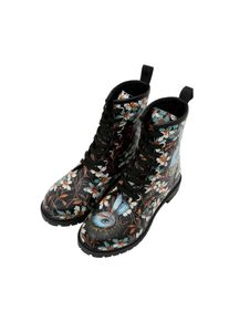 DOGO Damen Schnürboots "Boots Are You Lost Damen Boots / Female", Gr. 37, schwarz, Lederimitat, Schuhe, Vegan