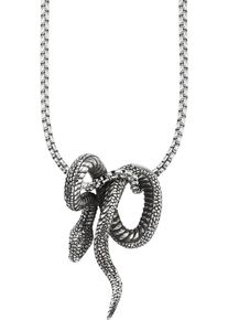 Bruno Banani Damen Kette mit Anhänger "Schmuck Geschenk Venezianerkette Schlange, B4114N/20/00/55", Edelstahl, L: 55cm B: 2,8mm, schwarz, Edelstahl,