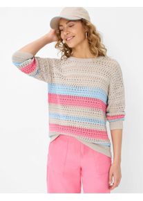 Brax Damen Strickpullover "Style LESLEY", rot, Gr. 44, 55% Baumwolle, 45% Polyester, Pullover