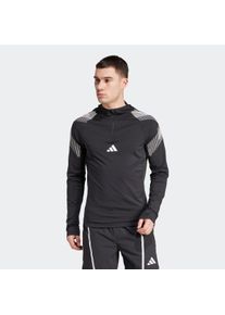Herren Kapuzensweatjacke "PS QUARTER ZIP", schwarz, Gr. M, adidas Performance, Obermaterial: 83% Polyester, 17% Elasthan, Sweatjacken