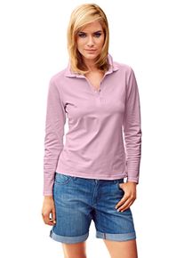 Heine Damen Poloshirt "Poloshirt", rosa, Gr. 38, unifarben, 95% Baumwolle, 5% Elasthan, Shirts