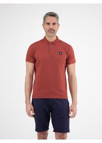 Lerros Herren Poloshirt "Lerros Poloshirt in weicher Waffelpiquéqualität"earth rot, Gr. M, 100% Baumwolle, Shirts