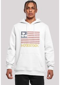 F4NT4STIC Herren Sweatshirt "Woodstock USA Flag", weiß, casual, Gr. XXL, Obermaterial: 65% Baumwolle, 35% Polyester, Sweatshirts, Herren,Premium