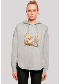 F4NT4STIC Damen Kapuzenpullover "Niedliche Enten Ostereier", grau, casual, Gr. XL, Obermaterial: 100% Baumwolle, Pullover, Premium Qualität