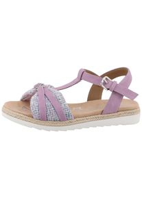 Tom Tailor Kinder Riemchensandale, Gr. 39, lila, Lederimitat, Textil, modisch, Schuhe, Plateau, Sandalette, Sommerschuh mit verstellbarer Schnalle