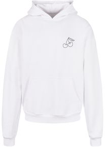Merchcode Herren Kapuzensweatshirt "Merchcode Herren Cherry Ultra Heavy Hoody", weiß, Gr. XXL, bedruckt, 100% Baumwolle, Sweatshirts
