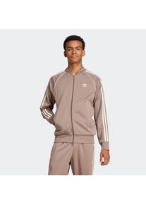 Herren Trainingsjacke "SST TT", braun, sportlich, Gr. M, adidas originals, Obermaterial: 70% Polyester, 30% Baumwolle, Jacken, Superstar, Retro Look,