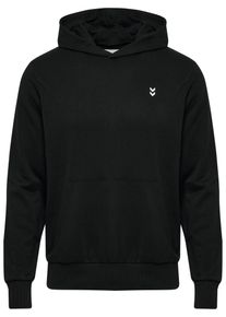 Hummel Herren Kapuzensweatshirt "HMLPULSE SWEAT HOODIE", schwarz, sportlich, Gr. S, Obermaterial: 60% Baumwolle, 40% Polyester, Sweatshirts
