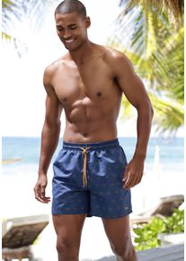 s.Oliver Herren Badeshorts, blau, Gr. S, Microfaser, Obermaterial: 50% Polyester, 50% Polyester (Reborn). Innenslip: 100% Polyester, Badehosen, mit