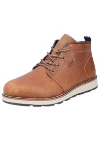 Rieker Herren Winterboots, Gr. 40, braun, Leder, sportlich, Schuhe, Schnürboots, Casual-Stiefelette mit Innenreißverschluss, Warmfutter
