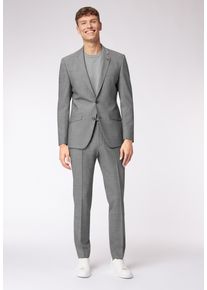 Roy Robson Herren Hosenanzug "Coloured Suit Im Slim Fit", grau, Gr. 48, 55% Schurwolle, 41% Polyester, 4% Elasthan, Anzüge