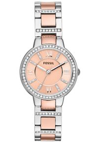 Fossil Damen Quarzuhr "VIRGINIA", rosa, Armbanduhren, Armbanduhr, Damenuhr, Edelstahlarmband