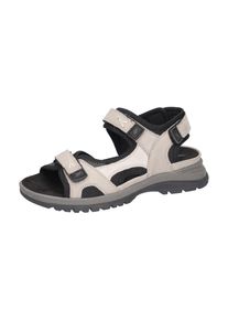 Waldläufer WALDLÄUFER Damen Trekkingsandale "H-Sora", Gr. 3,5, grau, Nubukleder, Textil, sportlich, Schuhe, Outdoorschuh, Sommerschuh, Keilabsatz, in bequemer