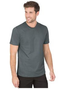 TRIGEMA Herren T-Shirt "TRIGEMA T-Shirt aus 100% Biobaumwolle", grün, Basic, Gr. M, 100% Baumwolle (Bio-Baumwolle kbA), Shirts