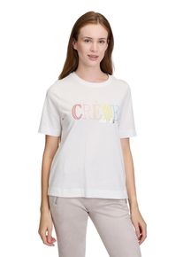 Cartoon Damen Kurzarmshirt "Cartoon Printshirt mit Rundhalsausschnitt", beige, modisch, Gr. 38, Obermaterial: 100% Baumwolle., Shirts, Placement