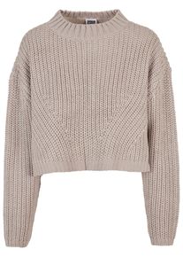 Urban Classics Damen Rundhalspullover "Urban Classics Damen Ladies Wide Oversize Sweater", grau, casual, Gr. XL, unifarben, 100% Polyacryl, Pullover