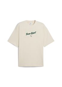 Puma Herren T-Shirt "PREMIUM ESS Oversized Graphic T-Shirt Erwachsene", weiß, Gr. XL, bedruckt, 100% Baumwolle, Shirts