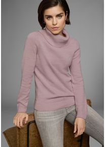 Kangaroos Damen Rollkragenpullover, rosa, casual, Gr. 32, unifarben, Strick, Obermaterial: 60% Baumwolle, 40% Polyacryl, Pullover, in klassischer Form