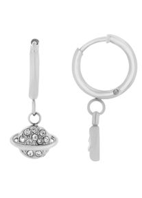 Adelia´s ADELIA ́S Damen Paar Ohrhänger "Neuheit 2025 - Damen Ohrhänger aus poliertem Edelstahl Ø 8 mm", Damen, Edelstahl, silber, Edelstahl, Ohrringe