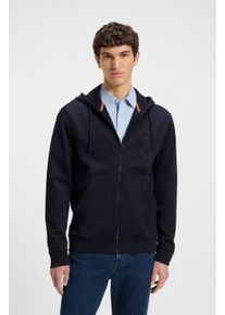 BOSS Orange Herren Kapuzensweatjacke "Zetalky", blau, casual, Gr. L, unifarben, Sweatware, Obermaterial: 100% Baumwolle, Sweatjacken, mit