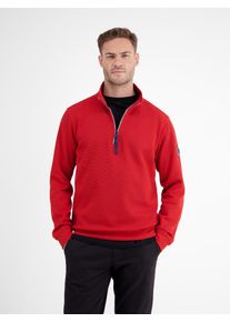 Lerros Herren Sweatshirt "Lerros Unifarbener Sweattroyer für Herren", rot, Gr. XXL, 90% Baumwolle, 10% Polyester, Sweatshirts