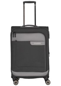 Travelite Weichgepäck-Trolley "VIIA, verschiedene Größen und Farben", grau, Polyester, mehrfarbig, modisch, Koffer, Reisegepäck Trolley Koffer