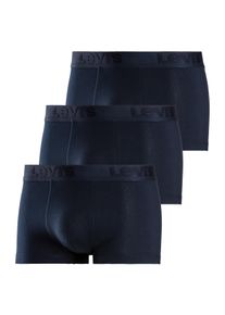Levi's LEVI'S Herren Trunk "LEVIS MEN PREMIUM TRUNK 3P", Gr. L, blau, Jersey, Obermaterial: 95% Baumwolle, 5% Elasthan, unifarben, bedruckt, Unterhosen, mit